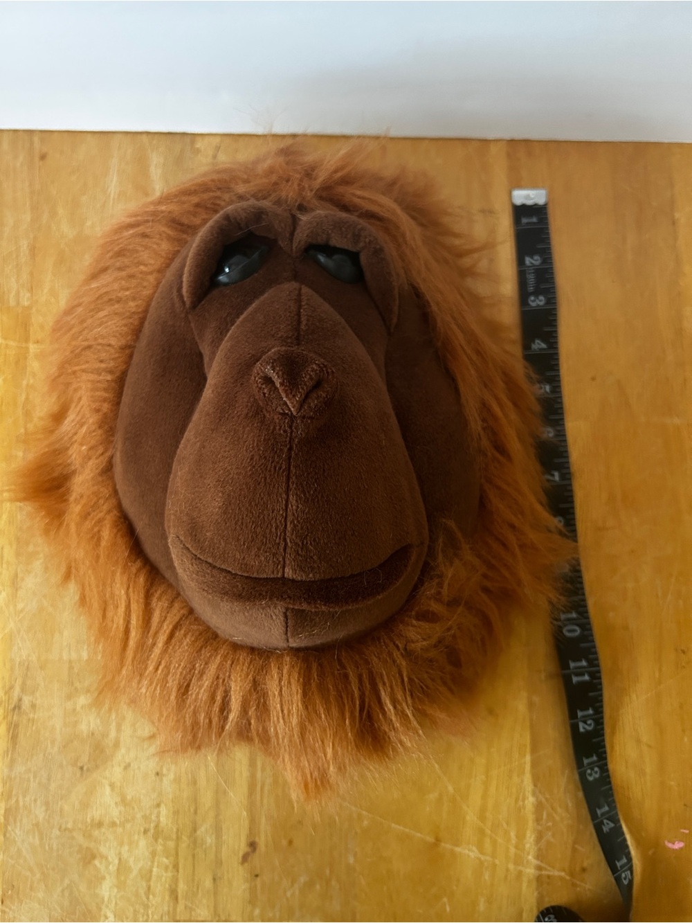 Beverly Hills Teddy Bear Co Orangutan Nursery 10" Head Wall Hanging With Tag